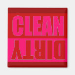 Dirty, Clean Dish Washer Magnet
