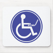 DISABLED LAPTOP COMPUTER MOUSEMATS