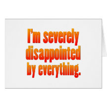 Disappointed 2 cards