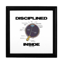 Disciplined (Eye) Inside (Eyeball Anatomy) Keepsake Box