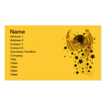 Disco_Ball Business Card Template