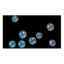 disco balls in empty space business card