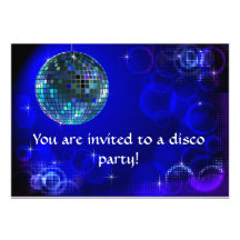 Disco party invitation