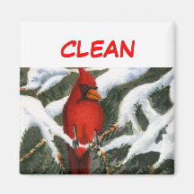 Dish Washer Status Magnet