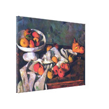 Dishes and Fruits ~ Paul Cézanne Canvas Print