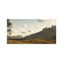 Distant Medieval Castle Canvas Print