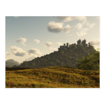 Distant Medieval Castle Postcards