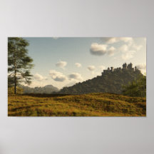 Distant Medieval Castle Print