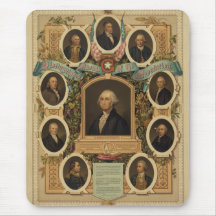 Distinguished Masons of the American Revolution Mousepads