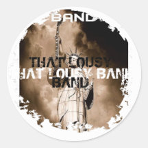 Distressed 2 Round Stickers
