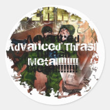 Distressed 2 Round Stickers