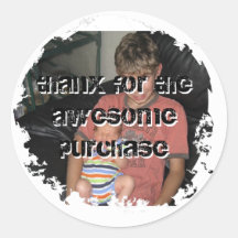 Distressed 2 Round Stickers