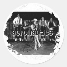 Distressed 2 Round Stickers