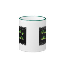 Distressed Border 2-sided Ringer Mug