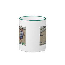 Distressed Border 2-sided Ringer Mug