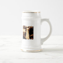 Distressed Border Stein Mugs