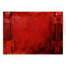 Distressed Leather Briefcase Note Card