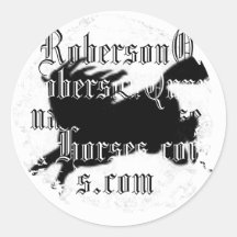Distressed Round Stickers