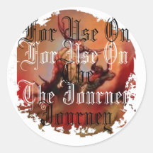 Distressed Round Stickers