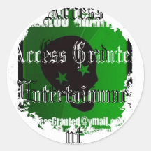 Distressed Round Stickers