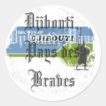 Distressed Round Stickers