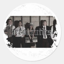Distressed Round Stickers