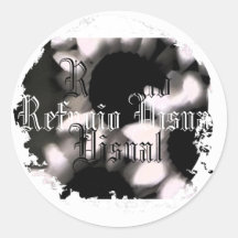 Distressed Round Stickers