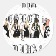 Distressed Round Stickers