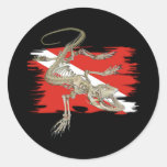Dive Lizard Stickers