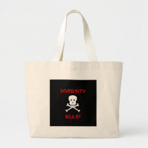 diversity kills skull and crossbones bags
