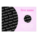 DIY - 2 Photo Circles 5x7 Birth Announcement