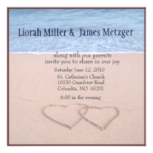 diy Beach Wedding Invitation