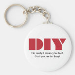 DIY I am busy Keychain