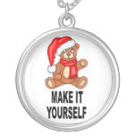 DIY Make It Yourself Christmas Bear Necklace