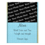 DIY - Plaid Days Birth Announcement