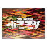 Dizzy Party Invitation! Greeting Card