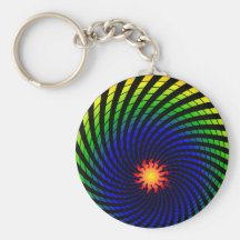 Dizzy Sun Rainbow Keychain