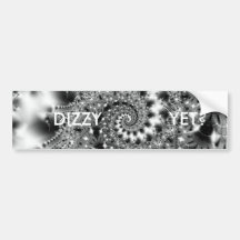 DIZZY YET? BUMPER STICKERS