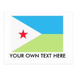 Djibouti Flag Postcard