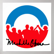 DNC CONVENTION WITH MICHELLE OBAMA AUTOGRAPH.png Poster