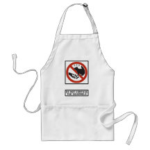 Do Not Confuse the Squirrels Highway Sign Aprons
