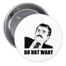 Do Not Want Massimo Does Not Want Pinback Buttons