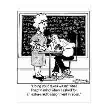 Do Teacher’s Taxes for Extra Credit Postcard