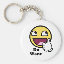 Do Want Awesome Face Smiley Keychain