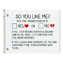 Do You Like Me? Postcards