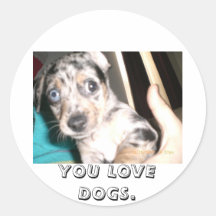 DO YOU LOVE DOGS. STICKERS