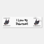 Doberman Love Bumper Stickers