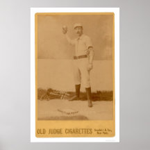 Doc Bushong Baseball Card 1889 Poster