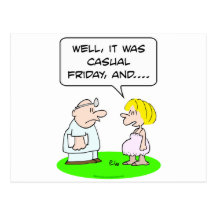 doctor patient pregnant casual friday post card