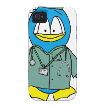 Doctor Penguin Case-Mate iPhone 4 Covers